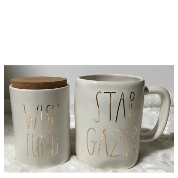 NEW Rae Dunn Star Gazer Mug and Wish Fund Coin Jar Gift Set - Picture 1 of 5